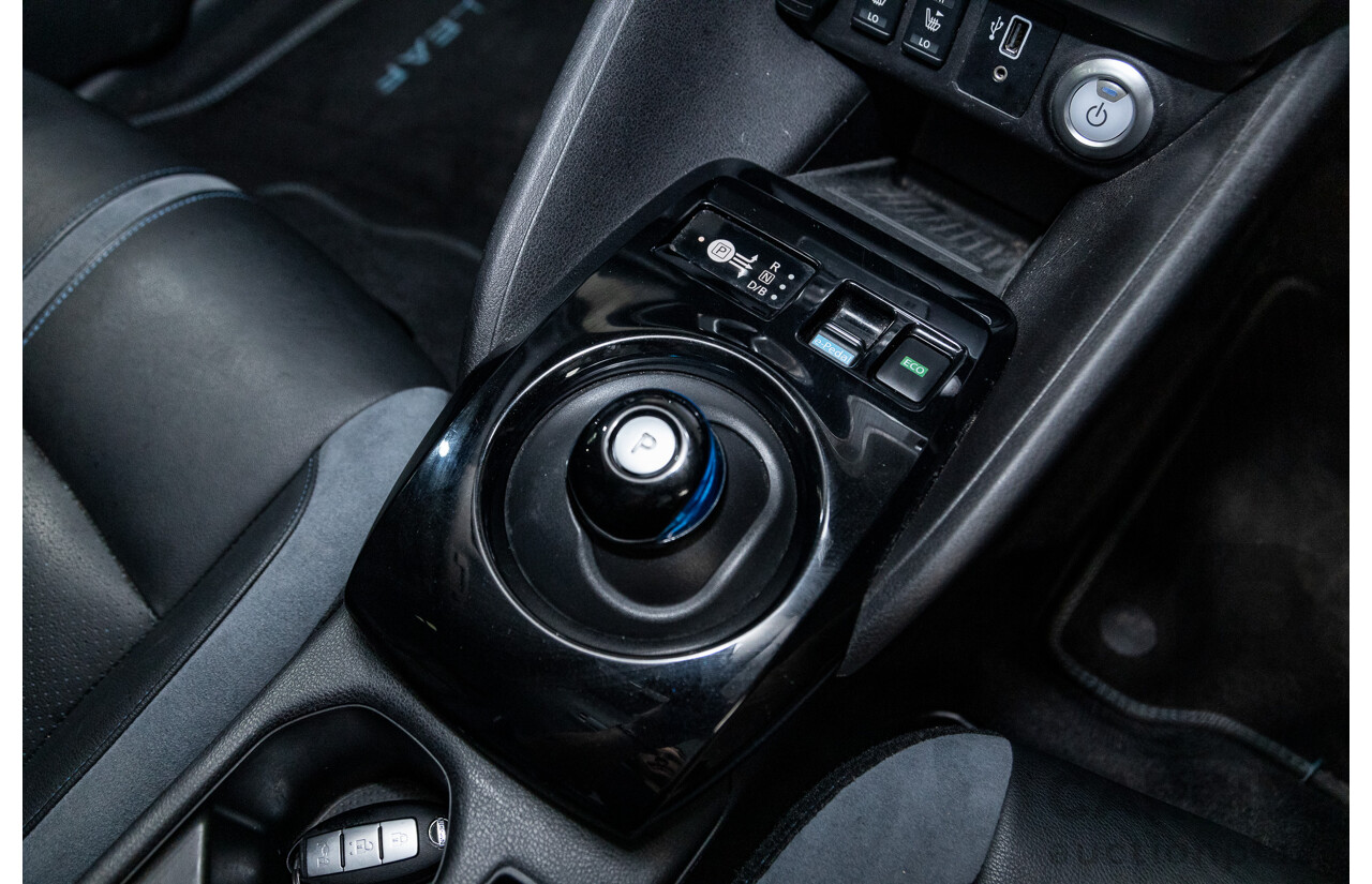 06/2019 Nissan Leaf ZE1 4d Hatchback Ivory Pearl White Dedicated Electric EV 110kw