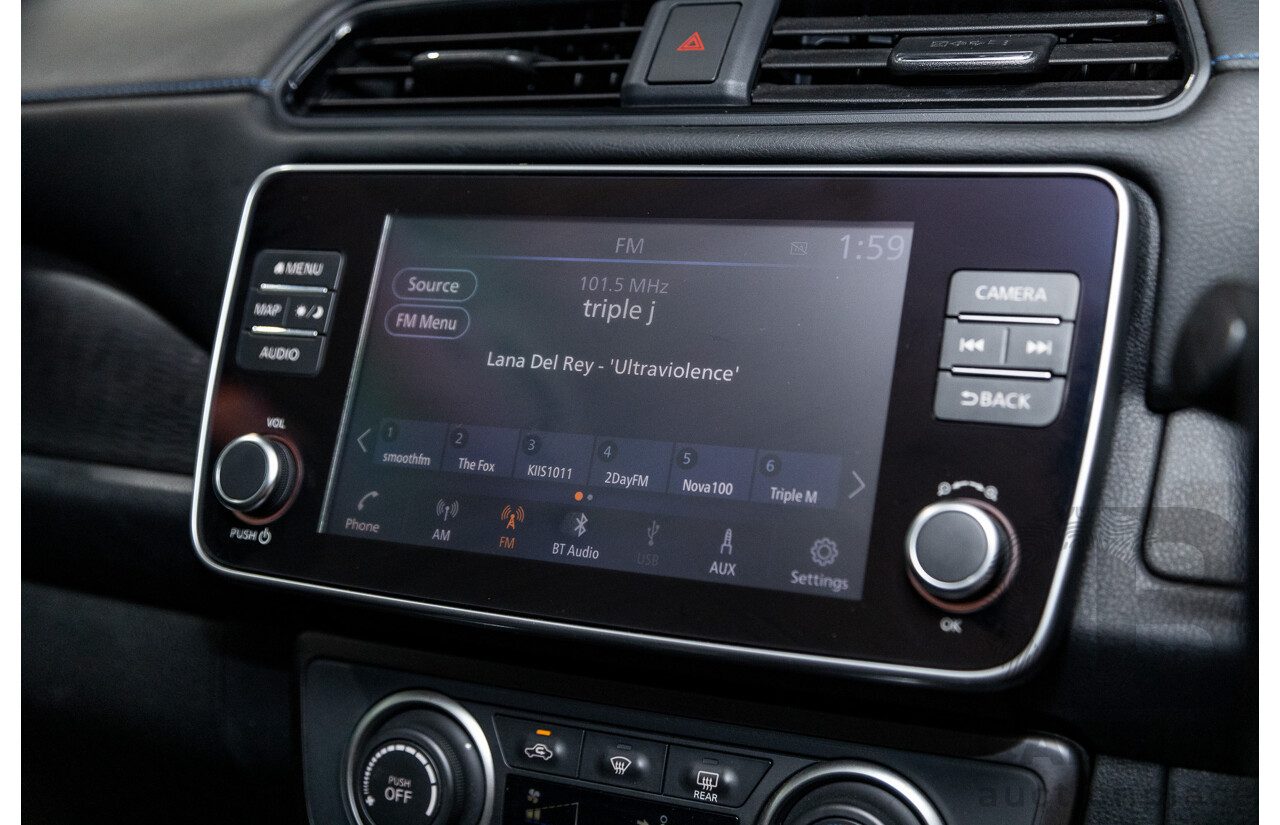 06/2019 Nissan Leaf ZE1 4d Hatchback Ivory Pearl White Dedicated Electric EV 110kw