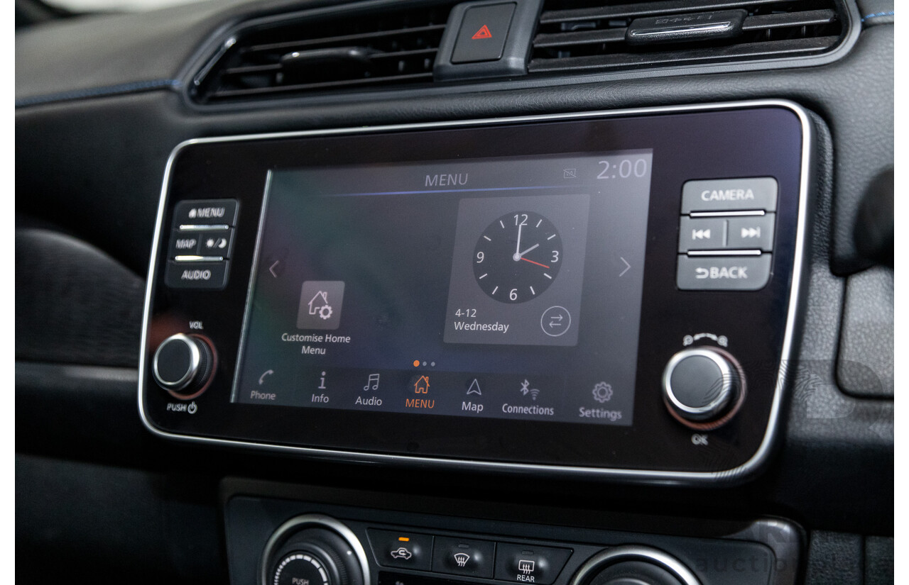 06/2019 Nissan Leaf ZE1 4d Hatchback Ivory Pearl White Dedicated Electric EV 110kw