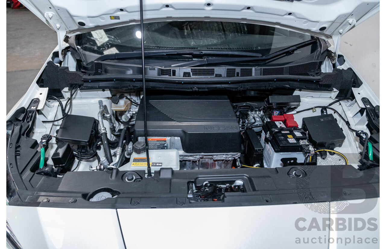 06/2019 Nissan Leaf ZE1 4d Hatchback Ivory Pearl White Dedicated Electric EV 110kw