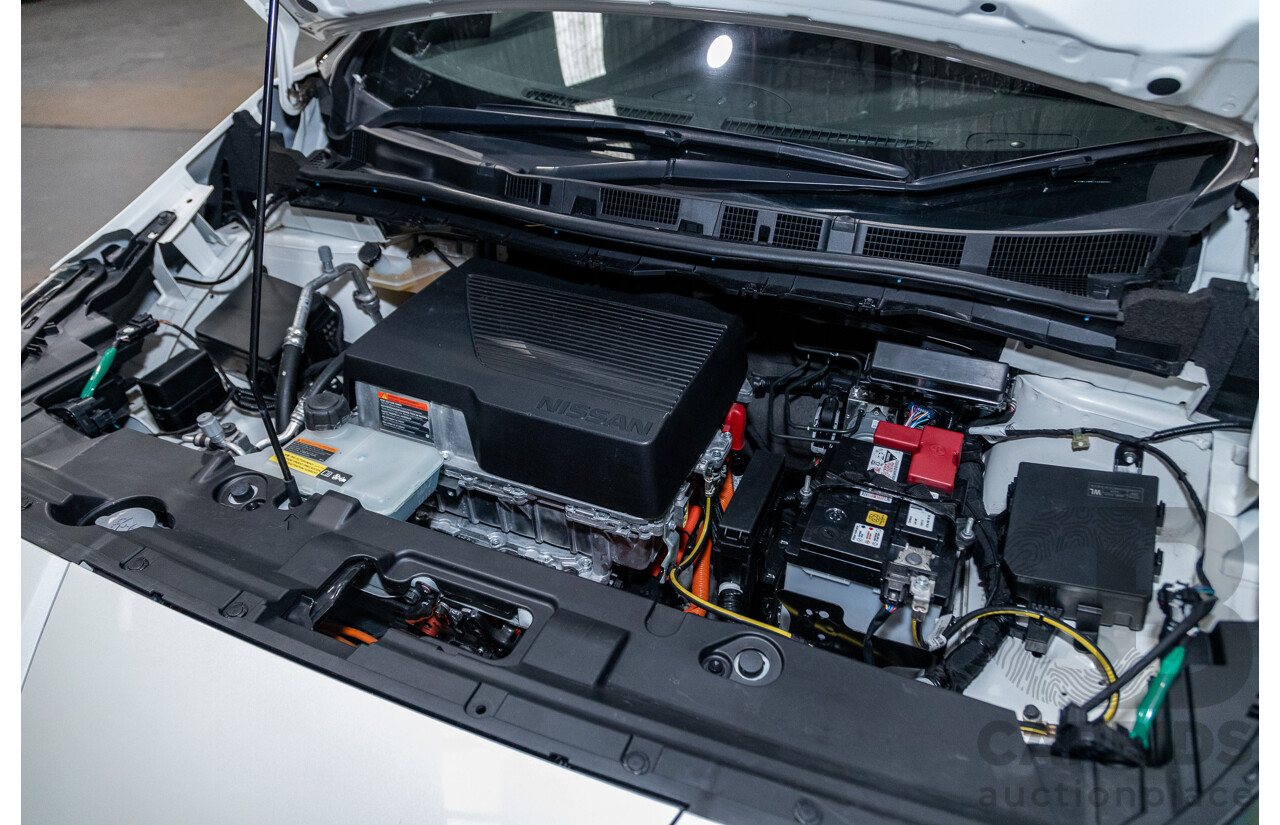 06/2019 Nissan Leaf ZE1 4d Hatchback Ivory Pearl White Dedicated Electric EV 110kw