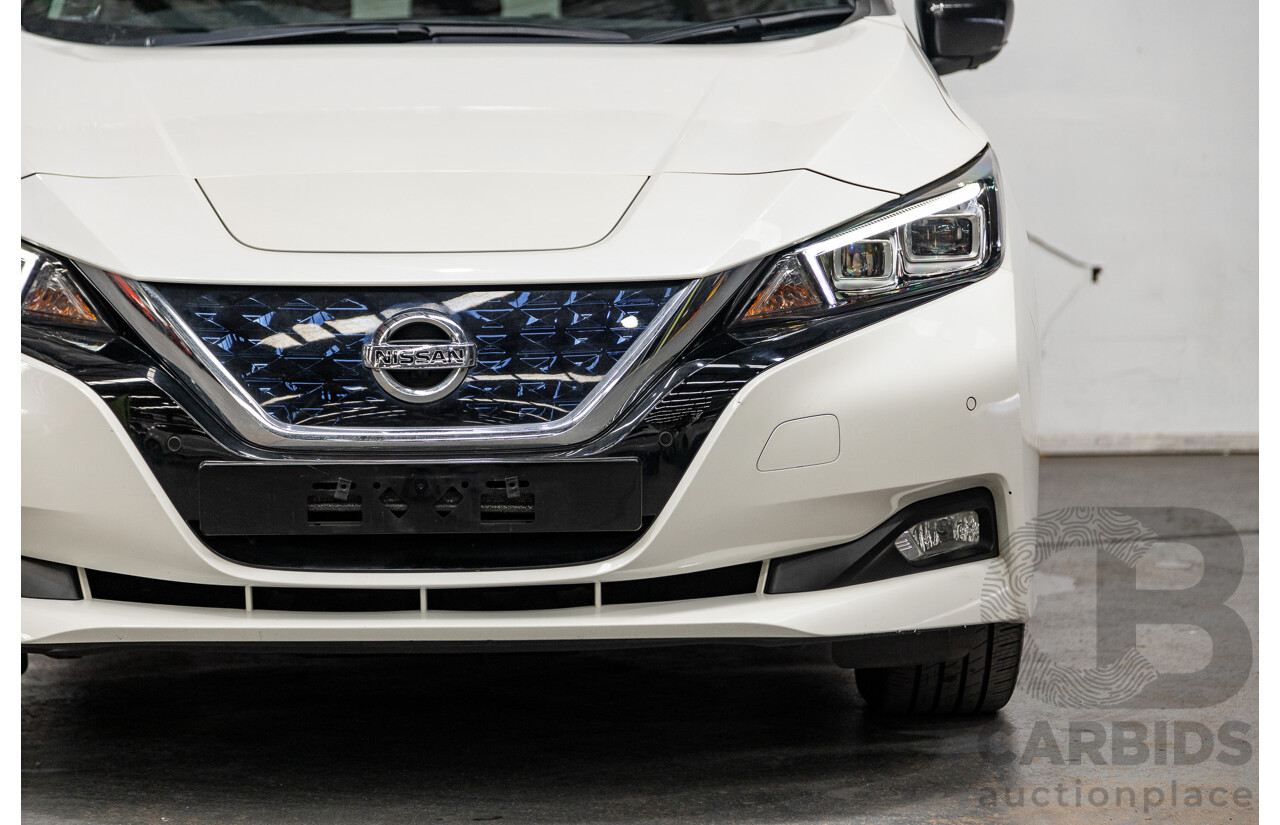 06/2019 Nissan Leaf ZE1 4d Hatchback Ivory Pearl White Dedicated Electric EV 110kw