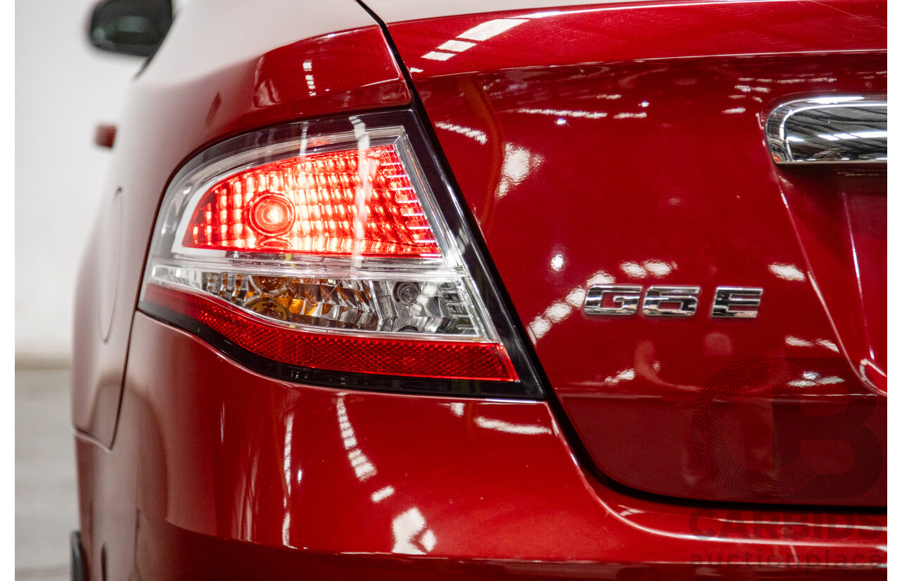 10/2012 Ford G6 E FG MK2 4d Sedan Emperor Red 4.0L