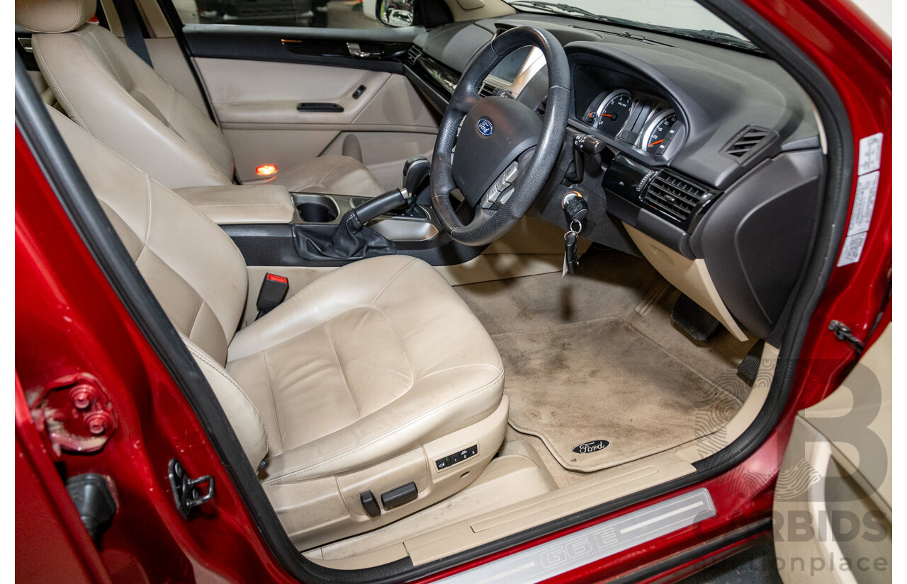 10/2012 Ford G6 E FG MK2 4d Sedan Emperor Red 4.0L