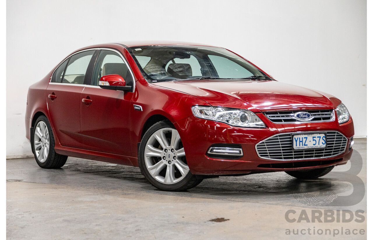 10/2012 Ford G6 E FG MK2 4d Sedan Emperor Red 4.0L
