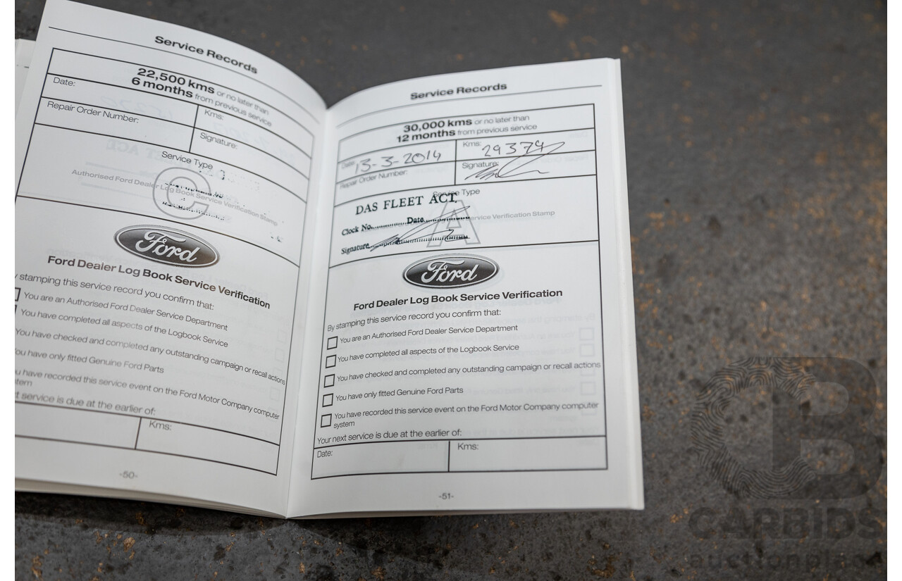 10/2012 Ford G6 E FG MK2 4d Sedan Emperor Red 4.0L