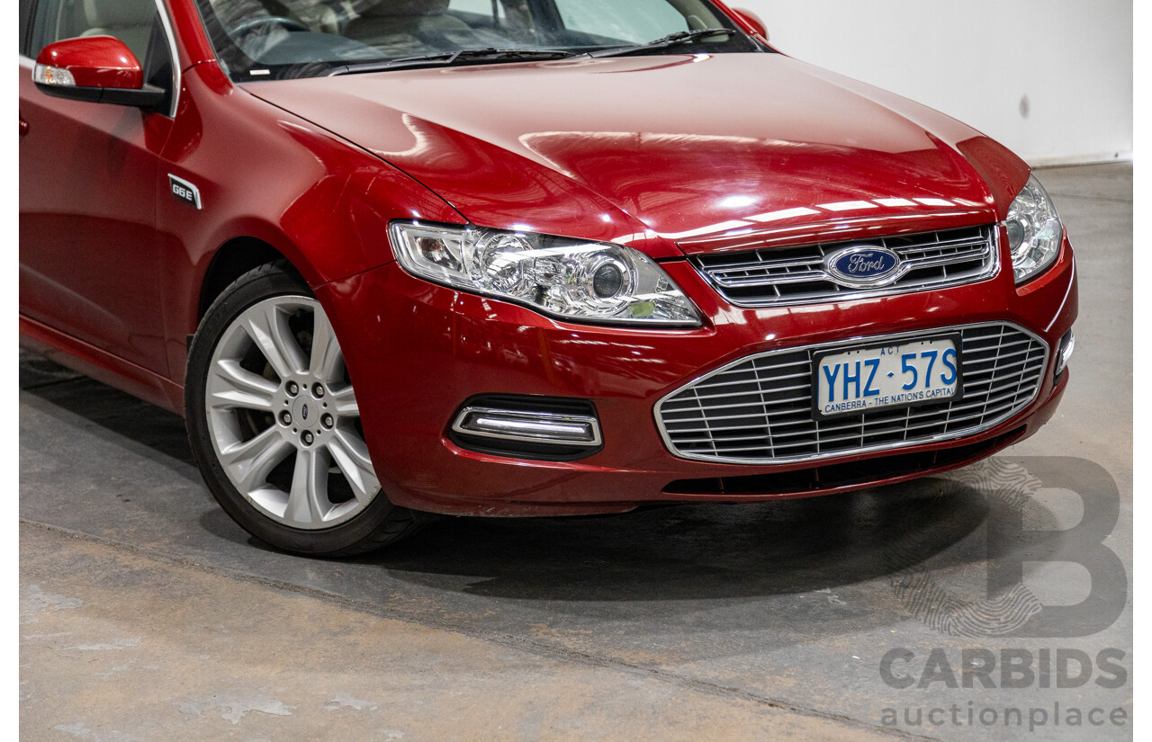 10/2012 Ford G6 E FG MK2 4d Sedan Emperor Red 4.0L