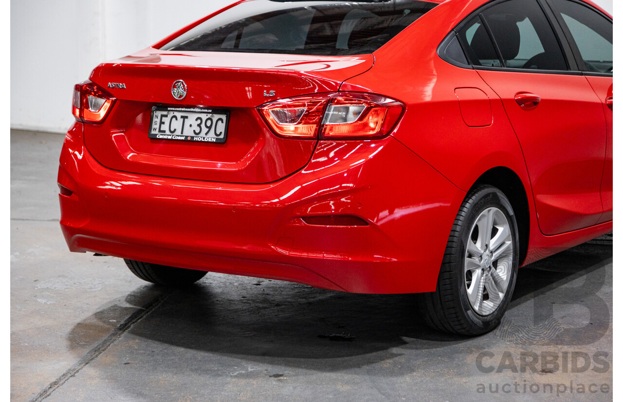 02/2018 Holden Astra LS BL 4d Sedan Absolute Red 1.4L