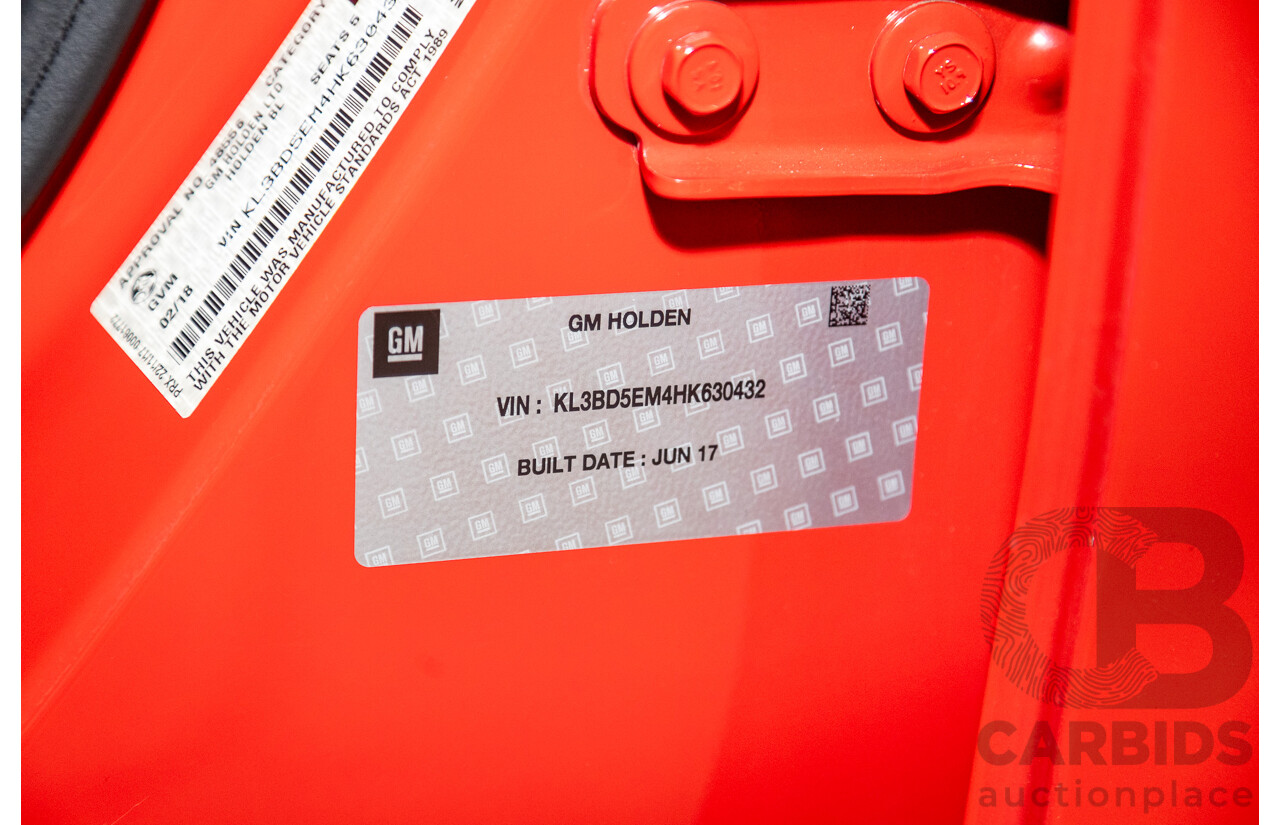 02/2018 Holden Astra LS BL 4d Sedan Absolute Red 1.4L