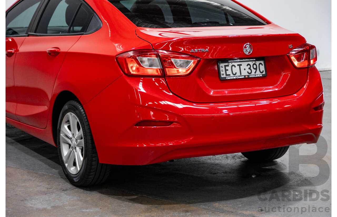02/2018 Holden Astra LS BL 4d Sedan Absolute Red 1.4L