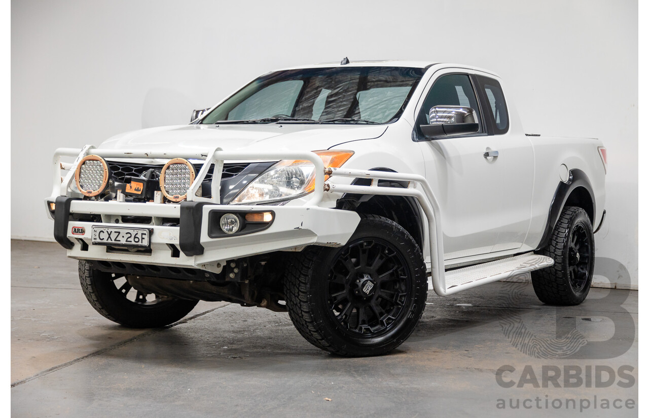 3/2015 Mazda BT50 XTR (4x4) MY15 Freestyle Utility White Turbo Diesel 3.2L