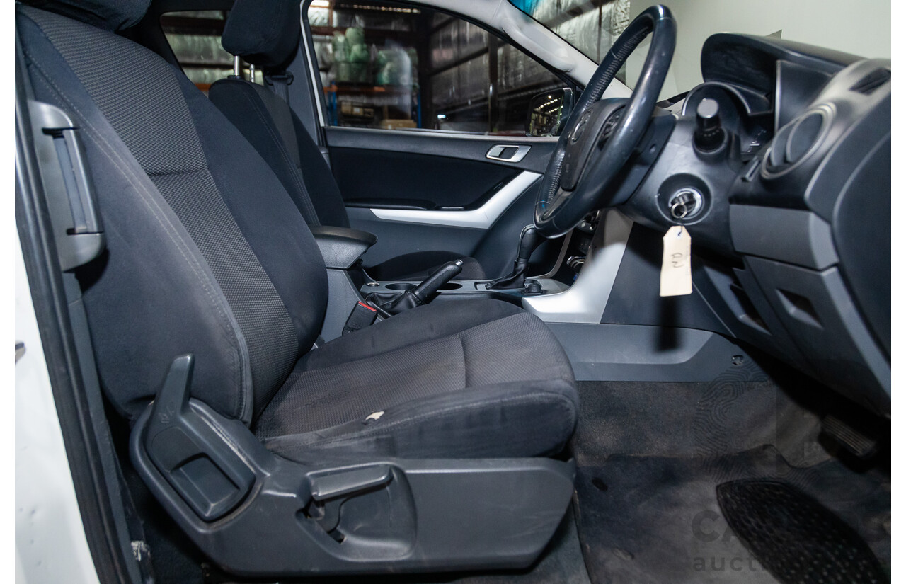 3/2015 Mazda BT50 XTR (4x4) MY15 Freestyle Utility White Turbo Diesel 3.2L