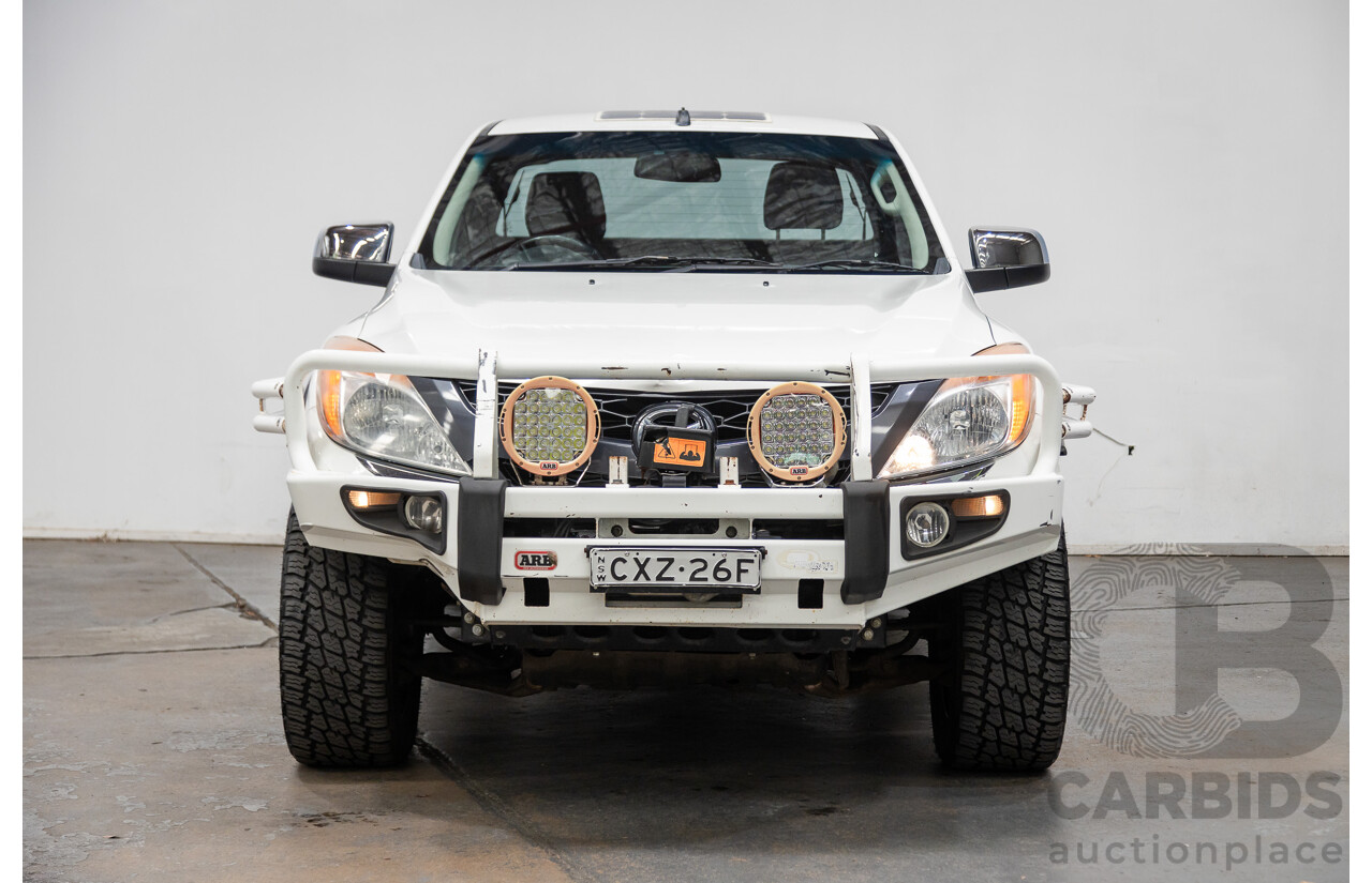 3/2015 Mazda BT50 XTR (4x4) MY15 Freestyle Utility White Turbo Diesel 3.2L