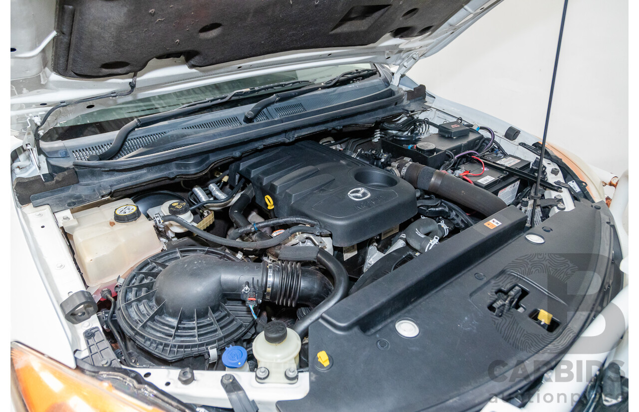 3/2015 Mazda BT50 XTR (4x4) MY15 Freestyle Utility White Turbo Diesel 3.2L