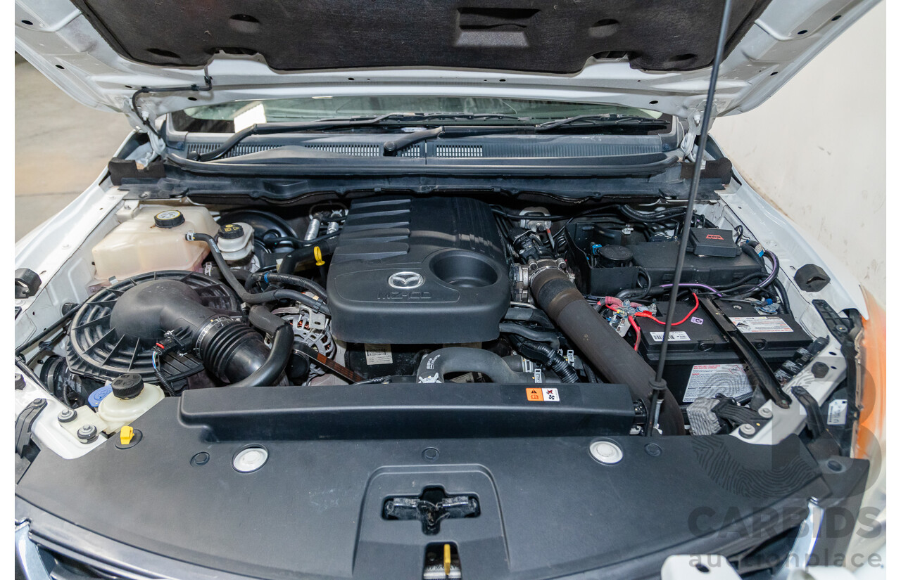 3/2015 Mazda BT50 XTR (4x4) MY15 Freestyle Utility White Turbo Diesel 3.2L