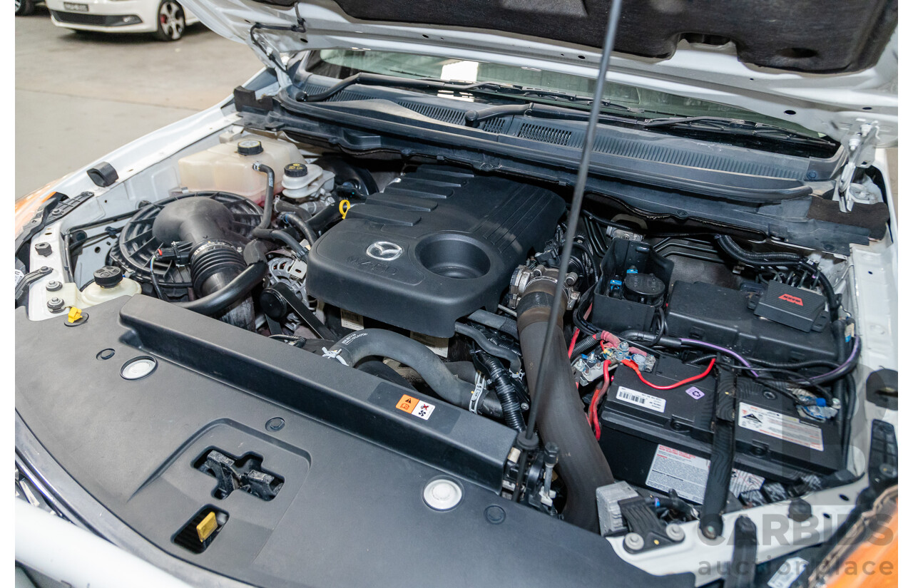 3/2015 Mazda BT50 XTR (4x4) MY15 Freestyle Utility White Turbo Diesel 3.2L