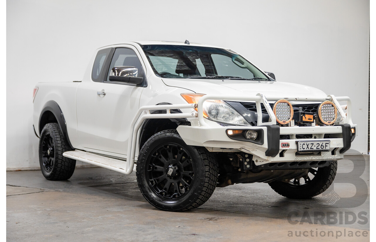 3/2015 Mazda BT50 XTR (4x4) MY15 Freestyle Utility White Turbo Diesel 3.2L