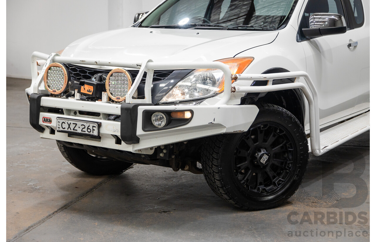 3/2015 Mazda BT50 XTR (4x4) MY15 Freestyle Utility White Turbo Diesel 3.2L