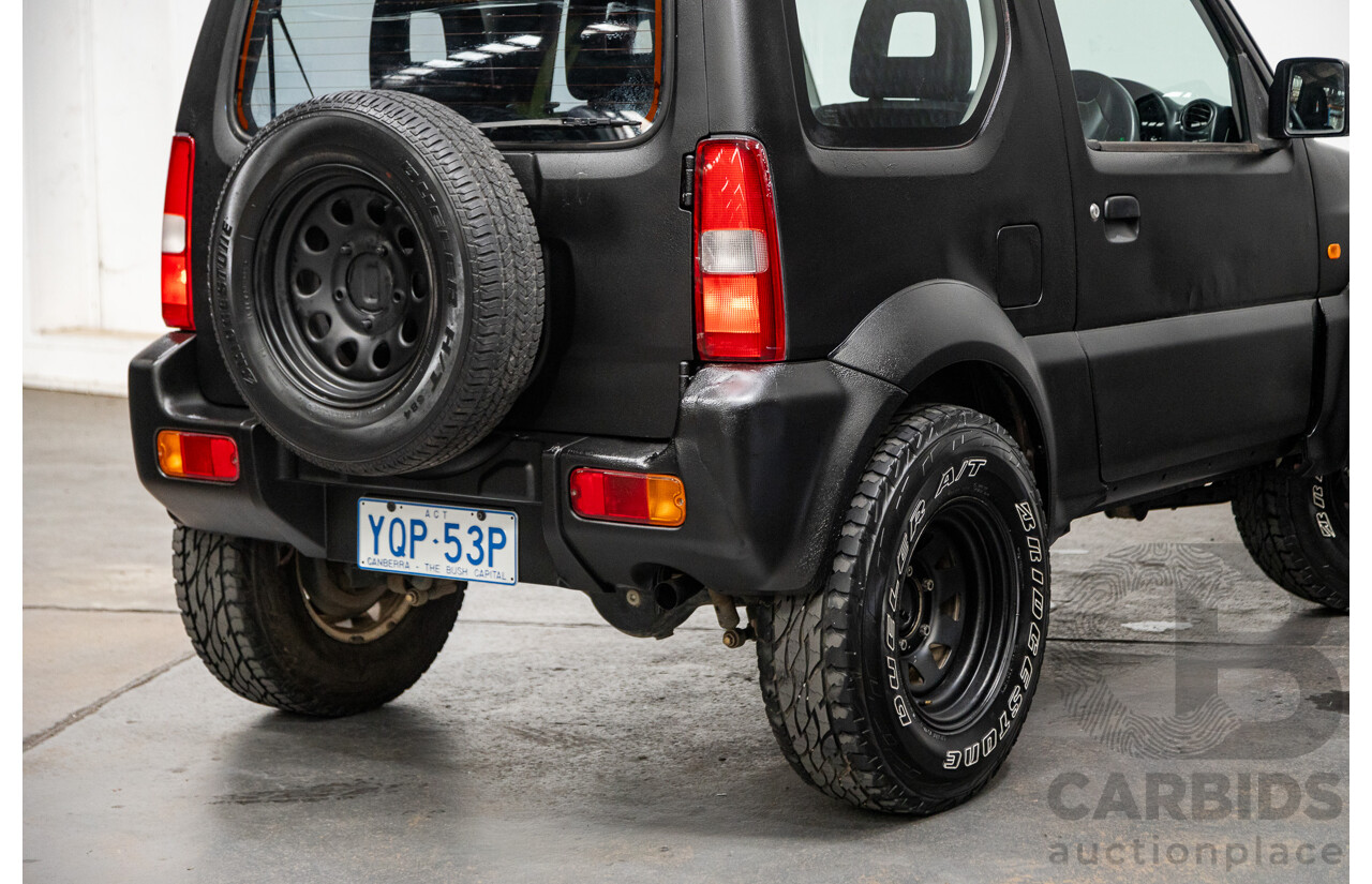 02/2009 Suzuki Jimny Sierra (4x4) 2d Wagon Raptor Coat Black 1.5L