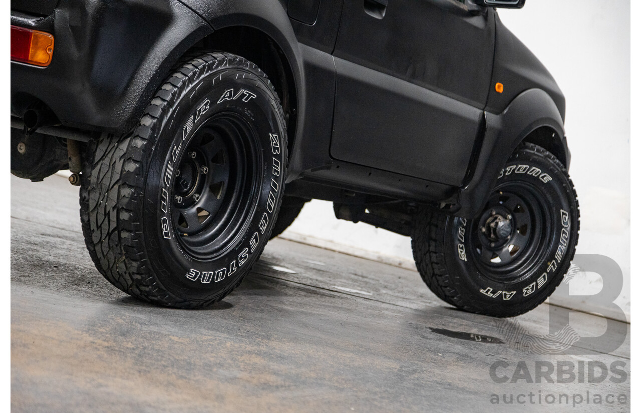 02/2009 Suzuki Jimny Sierra (4x4) 2d Wagon Raptor Coat Black 1.5L