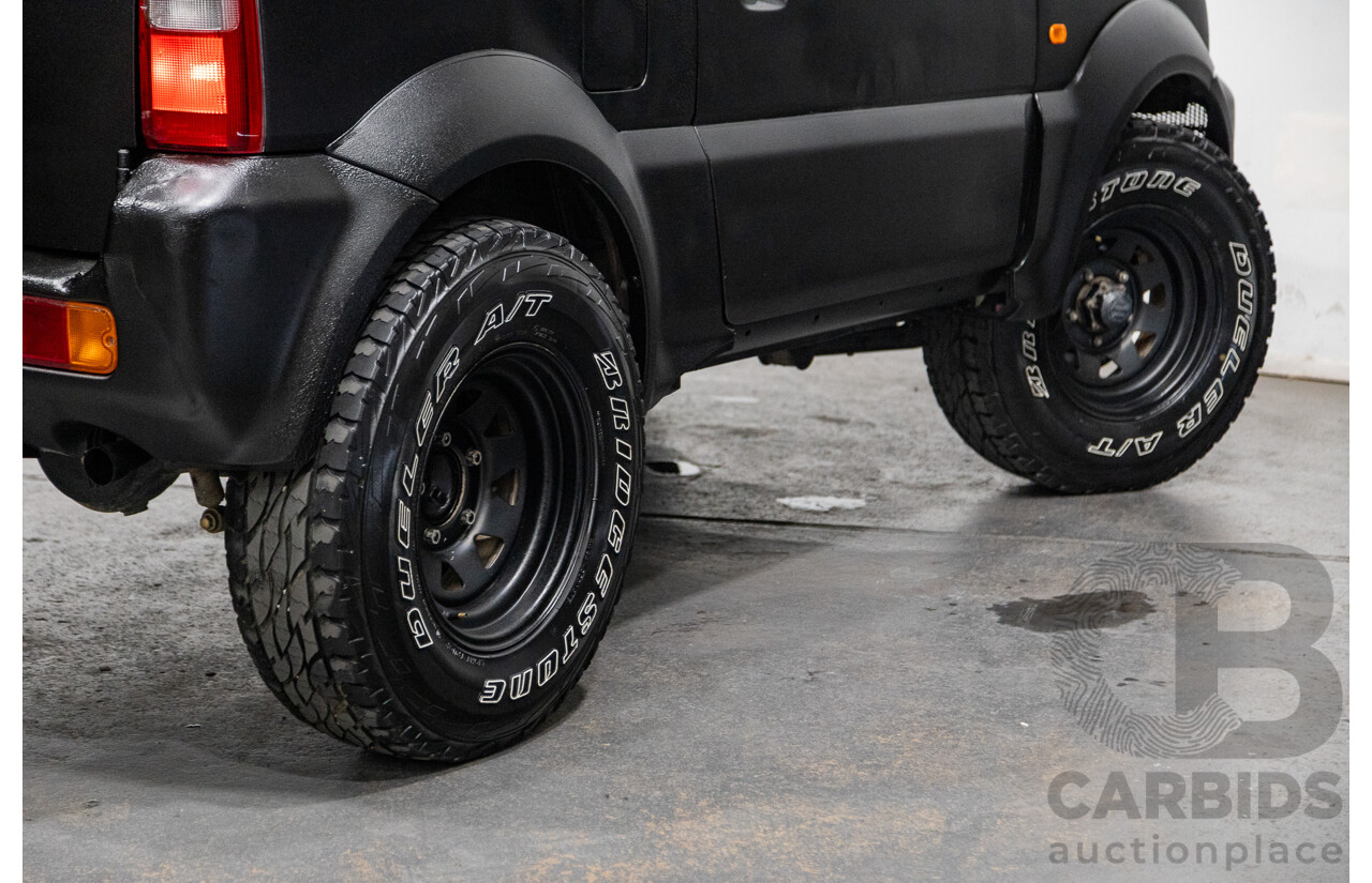 02/2009 Suzuki Jimny Sierra (4x4) 2d Wagon Raptor Coat Black 1.5L