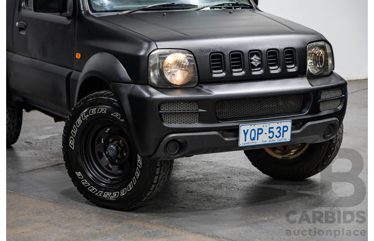 02/2009 Suzuki Jimny Sierra (4x4) 2d Wagon Raptor Coat Black 1.5L
