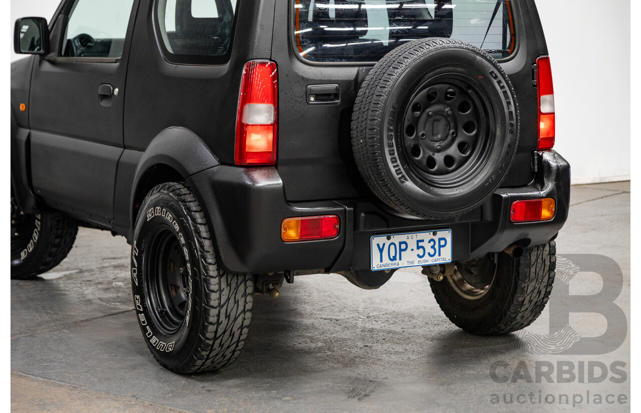 02/2009 Suzuki Jimny Sierra (4x4) 2d Wagon Raptor Coat Black 1.5L