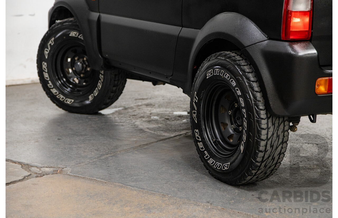 02/2009 Suzuki Jimny Sierra (4x4) 2d Wagon Raptor Coat Black 1.5L