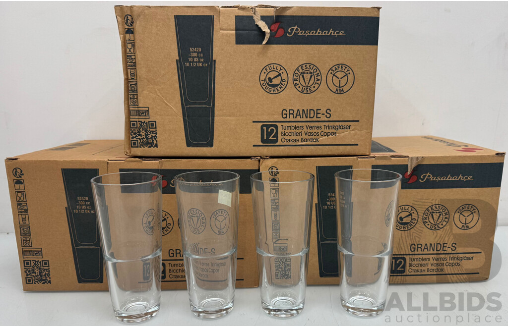 Pasabahce - 10 Oz Grande-Stack Hi-Ball Glass - Lot of 36