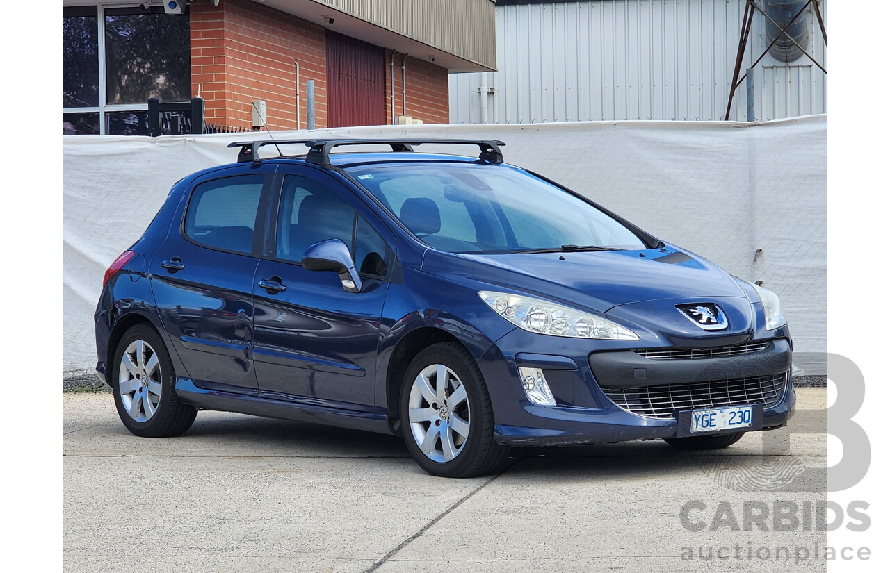 9/2008 Peugeot 308 XSE HDi 5d Hatchback Blue 2.0L