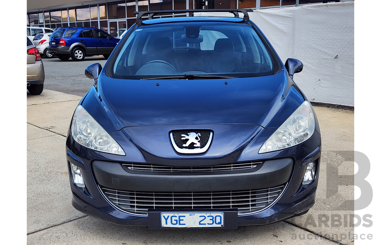 9/2008 Peugeot 308 XSE HDi 5d Hatchback Blue 2.0L