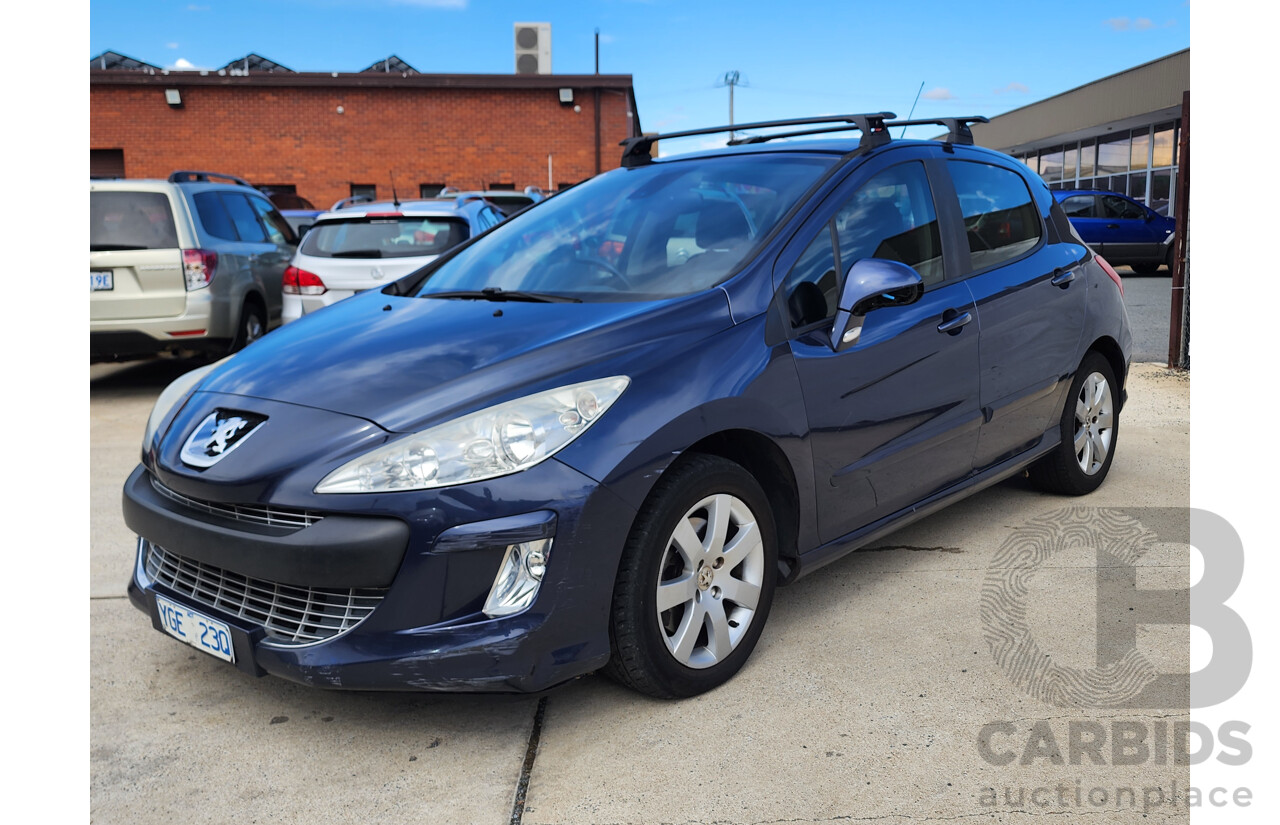 9/2008 Peugeot 308 XSE HDi 5d Hatchback Blue 2.0L