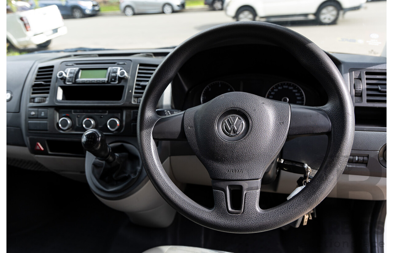 5/2011 Volkswagen Transporter 103 TDI SWB MED T5 MY11 Van Candy White Turbo Diesel 2.0L