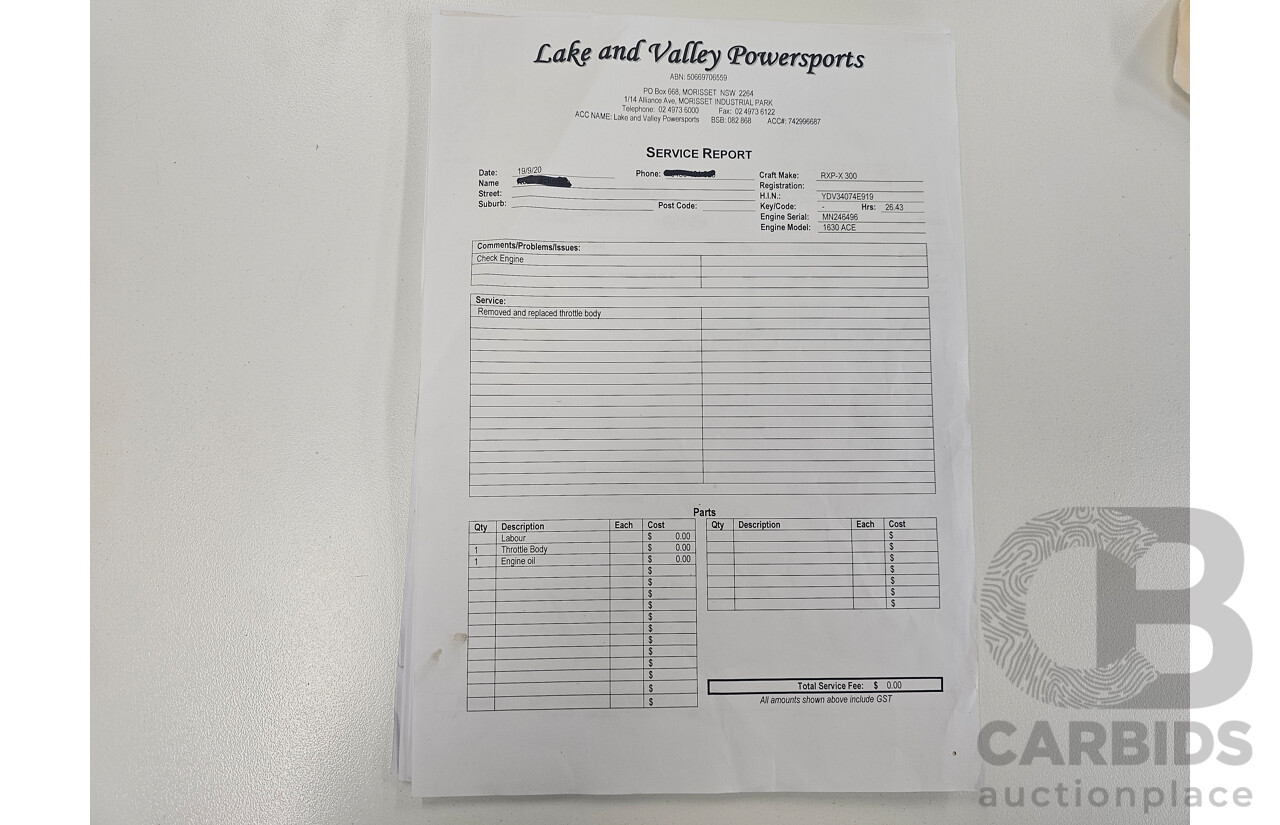 2019 Sea-Doo RXP-X 300 RS with Trailer - Supercharged 300HP