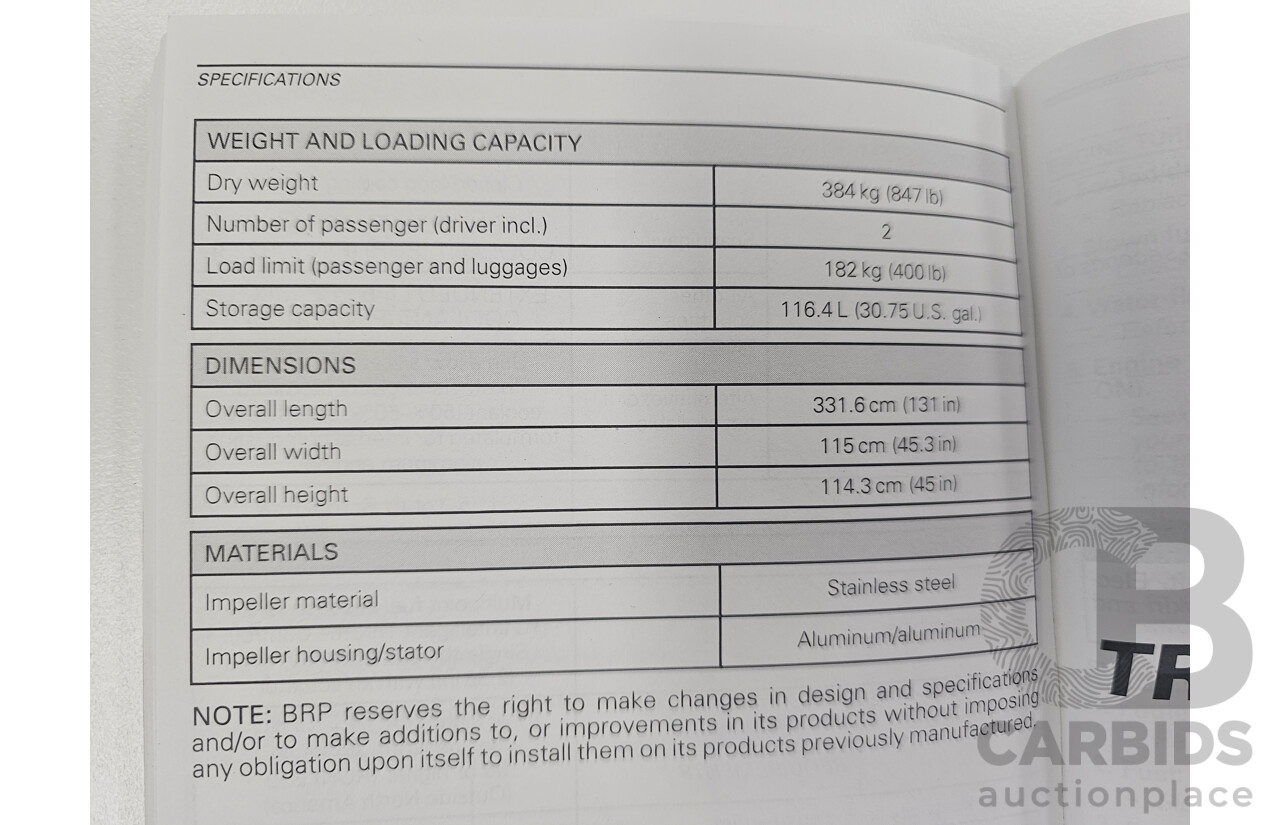 2019 Sea-Doo RXP-X 300 RS with Trailer - Supercharged 300HP