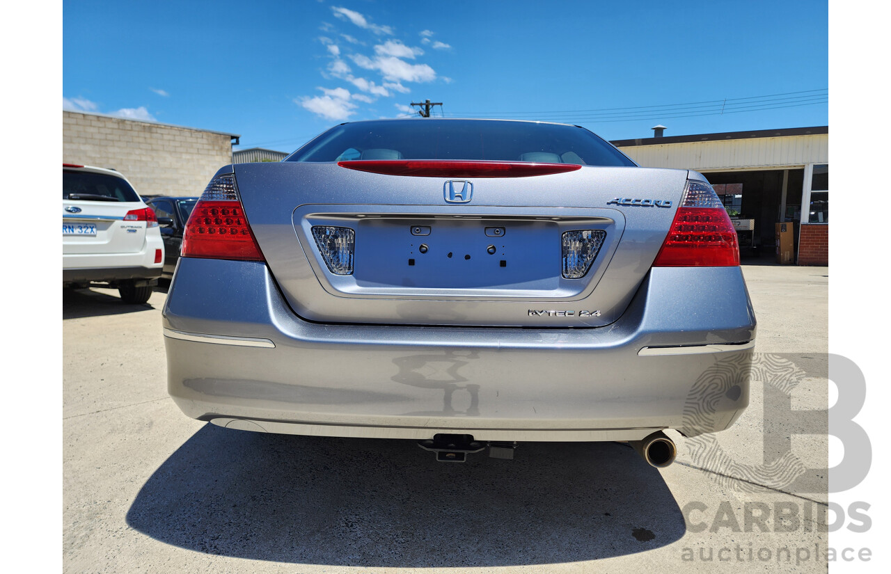 01/2007 Honda Accord VTi SPECIAL EDITION FWD 40 MY06 UPGRADE 4D Sedan Silver 2.4L