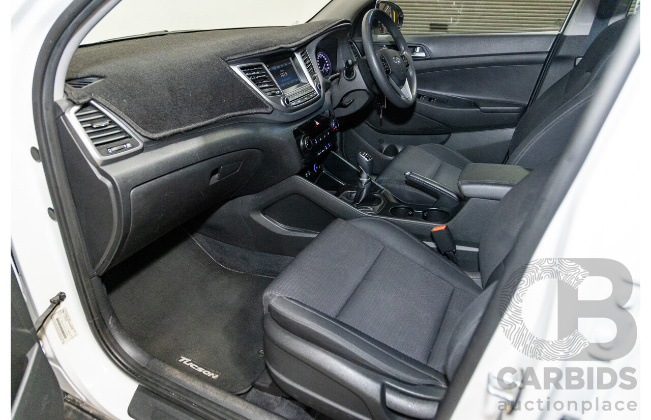 04/2017 Hyundai Tucson ACTIVE (FWD) FWD TL2 MY18 4D Wagon Pure White 2.0L