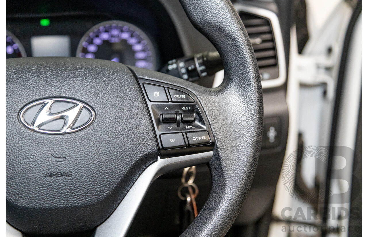 04/2017 Hyundai Tucson ACTIVE (FWD) FWD TL2 MY18 4D Wagon Pure White 2.0L