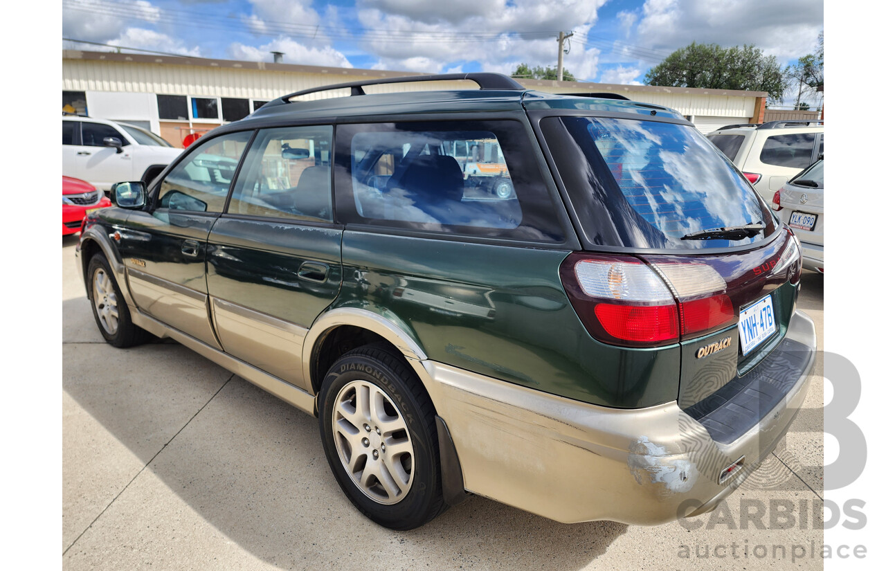 5/2001 Subaru Outback MY01 4d Wagon Green 2.5L