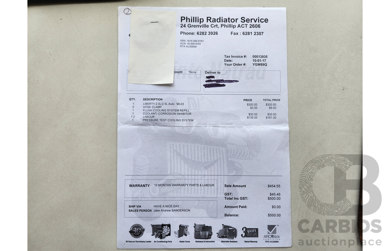 5/2001 Subaru Outback  MY01 4d Wagon Green 2.5L