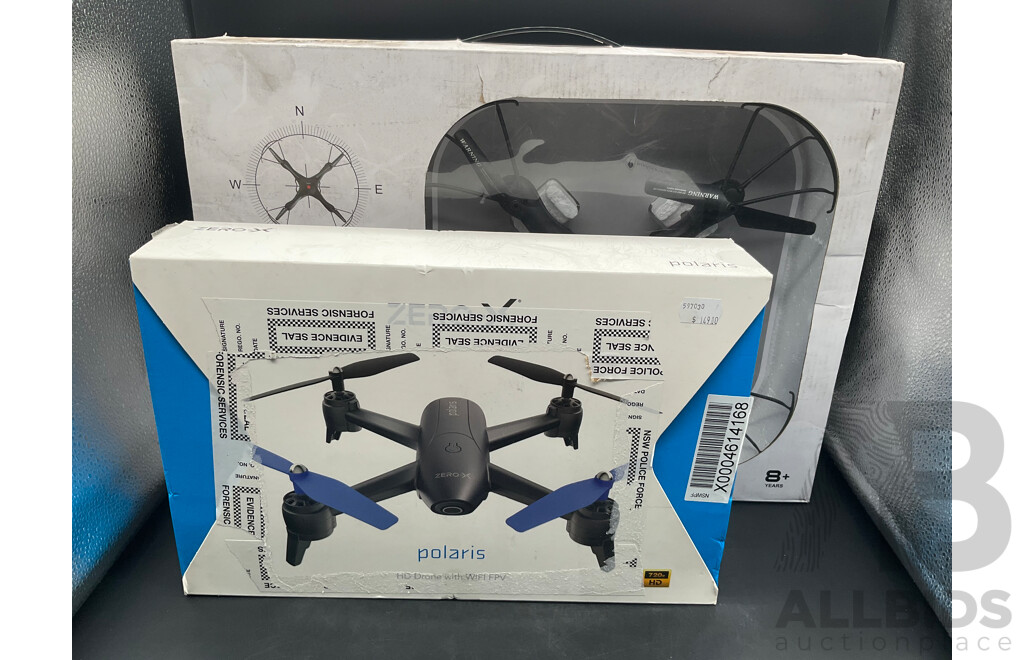POLARIS HD Drone with Wifi and STUNT Drone - Lot of 2
