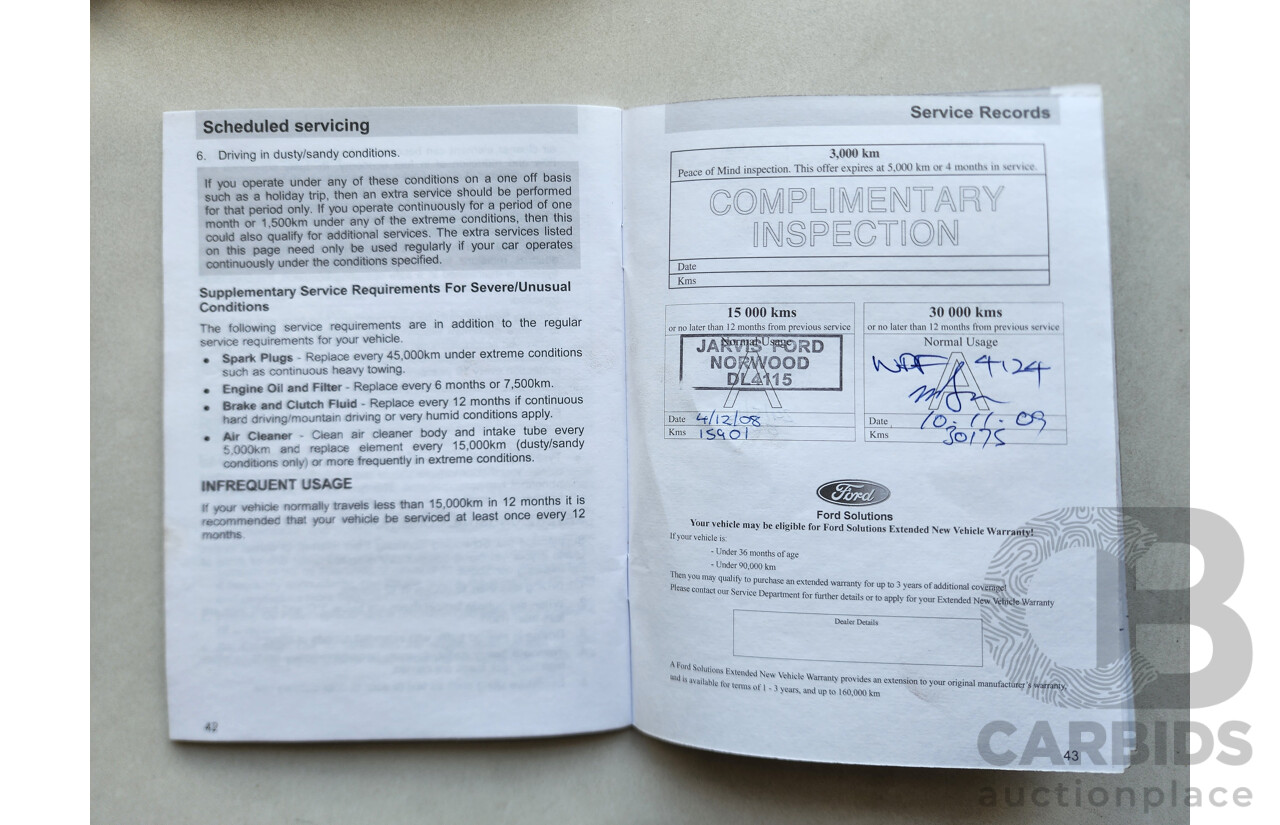 09/2007 Ford Focus CL FWD LS 4D Sedan Red 2.0L