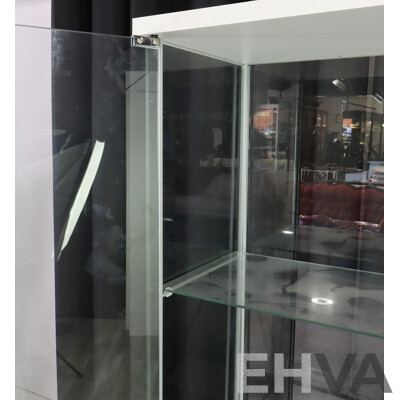 Pair of Modern Glass Display Cabinets