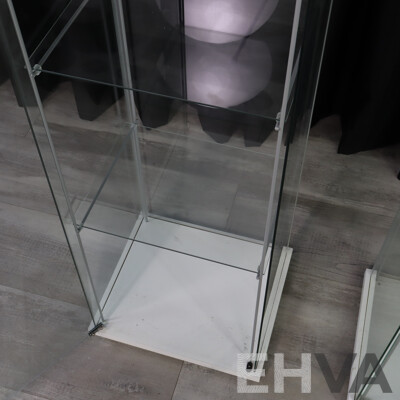 Pair of Modern Glass Display Cabinets