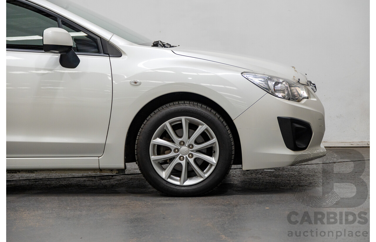 10/2014 Subaru Impreza X Limited Edition (AWD) MY14 5d Hatchback Satin White Pearl 2.0L
