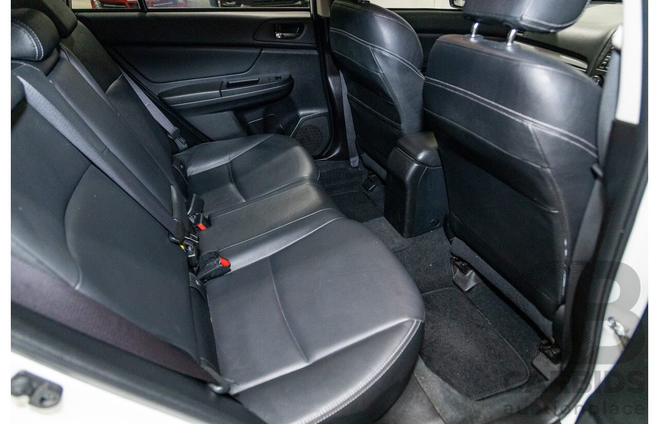 10/2014 Subaru Impreza X Limited Edition (AWD) MY14 5d Hatchback Satin White Pearl 2.0L