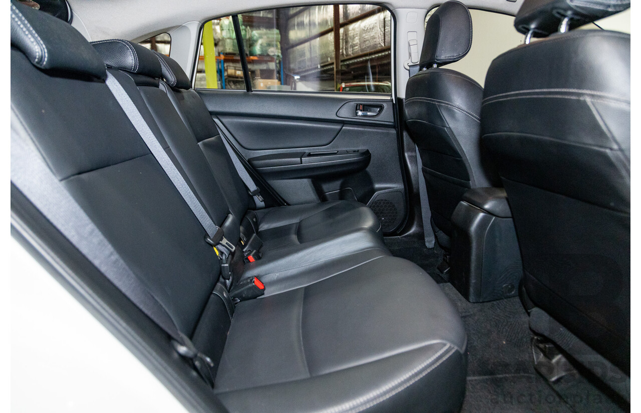 10/2014 Subaru Impreza X Limited Edition (AWD) MY14 5d Hatchback Satin White Pearl 2.0L