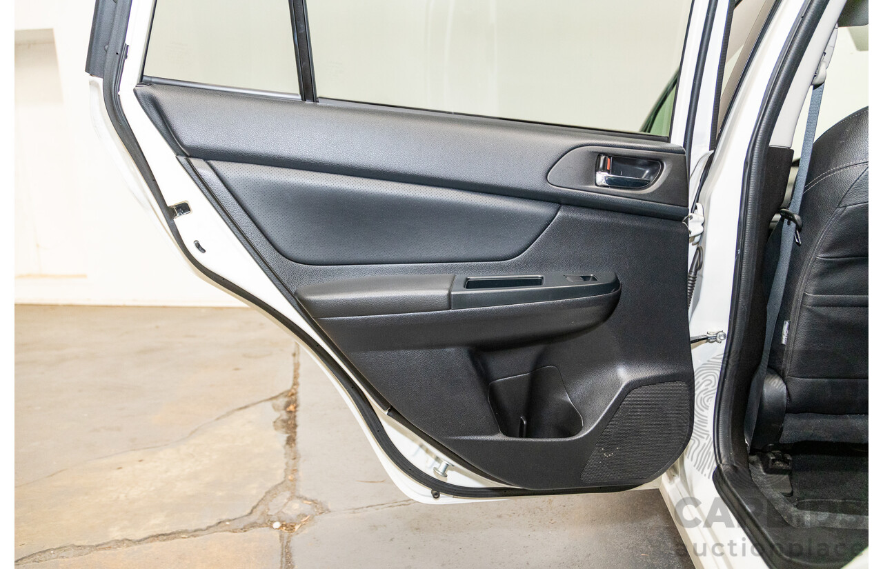 10/2014 Subaru Impreza X Limited Edition (AWD) MY14 5d Hatchback Satin White Pearl 2.0L