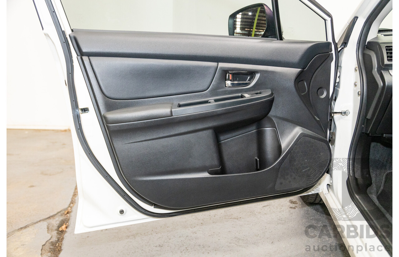 10/2014 Subaru Impreza X Limited Edition (AWD) MY14 5d Hatchback Satin White Pearl 2.0L