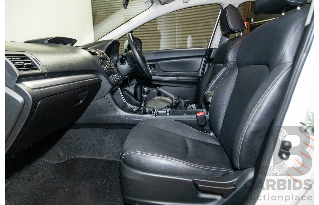 10/2014 Subaru Impreza X Limited Edition (AWD) MY14 5d Hatchback Satin White Pearl 2.0L